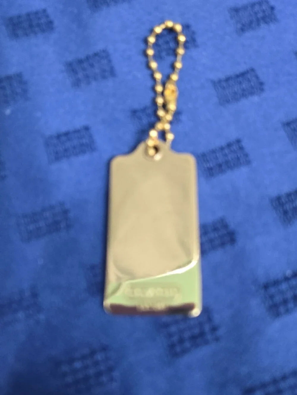 WEEKEND SALE! COACH Gold Tone Horse & Carriage Hang Tag
